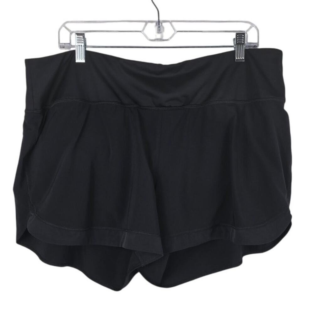 Thinx Period Athletic Hike Run Walk Training Shorts Super Black Women's 2X